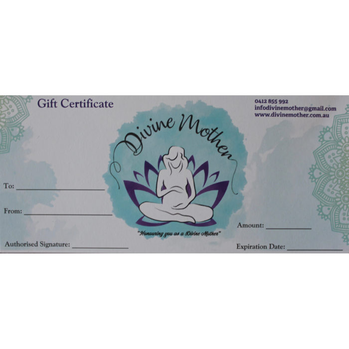 Divine Mother Gift Certificate